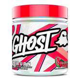 GHOST Burn bouteille goût goyave-framboise prête à booster l'énergie pendant l'entraînement.