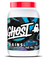 GHOST Clear Gains framboise bleue, poudre protéine pour récupération post-entraînement.
