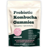 Glo Vous Gummies Kombucha: emballage pratique pour emporter et consommer