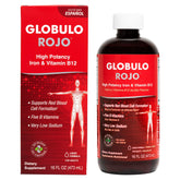 Globulo Rojo: bouteille de supplément fer liquide, potentiel soutien énergie.