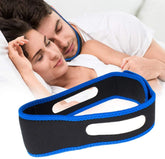 Glotao sangle menton anti-ronflement, vue frontale, confort nocturne potentiel.