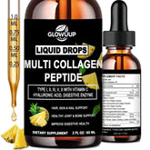 GLOVVUUP Multi-Collagène gouttes liquides pour hydratation et peau saine