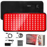 GMOWNW tapis-thérapie-lumière-rouge sur le dos pour récupération musculaire potentielle.