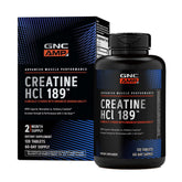 GNC AMP Creatine HCl 189 — absorption supérieure pour soutenir la force pendant l'entraînement.