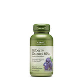 GNC Bilberry Extrait — bouteille: soutien potentiel à la santé oculaire.