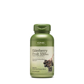 GNC Herbal Plus baie sureau noir bouteille, soutient potentiellement la défense antioxydante saisonnière
