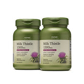GNC Herbal Plus Chardon-Marie 1300 mg – bouteille affichant caplets, soutien potentiel du foie
