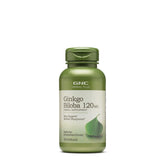 GNC Herbal Plus Ginkgo Biloba – bouteille 120 mg, soutien potentiel de la clarté mentale.