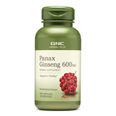 GNC Herbal Plus Panax Ginseng 600 mg — boîte montrant le complément pour la vitalité