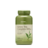 GNC Herbal Plus Thé Vert 500 mg en bouteille, soutien potentiel du métabolisme.
