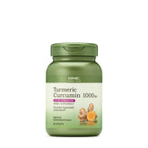 GNC Herbal Plus Turmeric 1000mg – bouteille prête pour un soutien quotidien antioxydant potentiel.