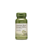 GNC Herbal Plus Valériane Extrait 500 mg — bouteille prête au repos naturel.