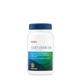 GNC Huile de foie de morue Omega-3, bouteille, soutien potentiel du cœur et du cerveau.