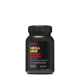 GNC Mega Men Prostate et Virility dans une bouteille, soutien potentiel à la santé masculine.