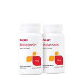 GNC Mélatonine 3 mg Twin Pack — bouteille claire pour un sommeil potentiellement plus reposant