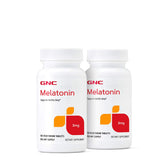 GNC Mélatonine 3 mg pastilles menthe : dissolution rapide pour le rituel nocturne.