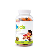 GNC Gommes Multivitamine Enfants - Bouteille claire, soutien croissance et énergie.