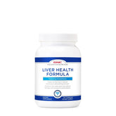 GNC Préventive Nutrition Formule Santé du Foie – bouteille et capsules faciles à prendre