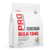 GNC Pro Performance Bulk 1340 emballage: poudre masse haute calorie pour gains potentiels