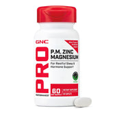 GNC Pro Performance Zinc Magnesium comprimés faciles à avaler pour le soutien musculaire.