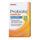 GNC Probiotic Complex Quotidien — flacon, soutien digestif potentiel.