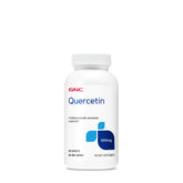 GNC Quercétine 500 mg — bouteille de caplets, soutien antioxydant potentiel au quotidien.