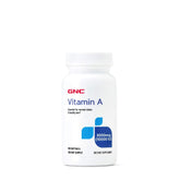 GNC Vitamin A 3000mcg, bouteille de gélules molles, soutient la peau saine et la vision normale.