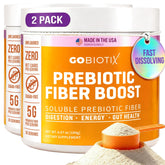 GoBiotix Fibre Prébiotique emballage boîte pour routine digestive quotidienne.
