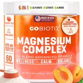 GoBiotix Magnésium Glycinate poudre, etiquette sur flacon, intégration facile à la routine.
