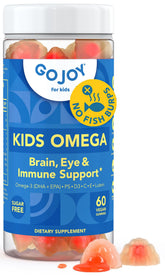 GOJOY NATURALS emballage des gommes oméga-3 pour enfants, pratique et sûr