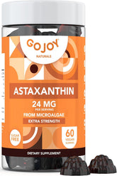 GOJOY NATURALS gommes Astaxanthine 24 mg, dosage pratique pour le quotidien.