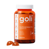Goli Superfruits Gummies, boîte 60, soutient une routine beauté quotidienne.
