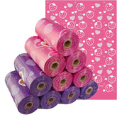 Sacs sanitaires GONGJIANG en emballage rose et violet, pratiques pour voyager discrètement.