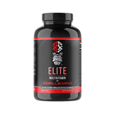 Gorilla Mind Elite Multivitamine - bouteille visible montrant le paquet pour un usage quotidien.