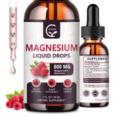 GORNVB Magnésium Glycinate liquide, bouteille pratique pour prise quotidienne