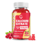 GORNVB Gommes Calcium Citrate boîte 60 au goût framboise, pratique et délicieux.