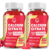 GORNVB gommes citrate calcium 1200 mg framboise, absorption améliorée et soutien quotidien.