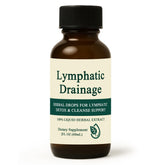 Gouttes drainage lymphatique montrant la bouteille pour une routine bien-être