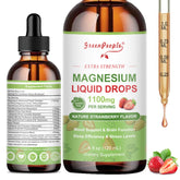 Flacon GREENPEOPLE Magnésium Glycinate – liquide pratique pour usage quotidien.