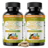 GREENPEOPLE Menopause – bouteille recto, soutien hormonal naturel possible