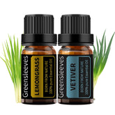 GREENSLEEVES Vetiver et Citronnelle – bouteille ambrée pour diffusion aromatique et douceur.