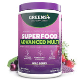 Greens+ Advanced Multi Wild Berry Poudre, pour un smoothie nourrissant et équilibré.