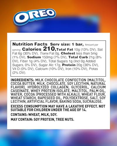 Grenade OREO – barre certifiée Informed Sport pour les athlètes.