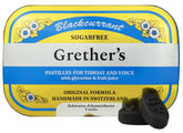 Pastilles GRETHER'S cassis dans emballage réutilisable pour une utilisation quotidienne