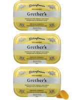 Grether's pastilles fleur de sureau dans un emballage métallique pratique pour emporter