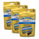 Pastilles GRETHER'S dans une boite métal, apaisent la gorge et offrent une douceur fruitée.