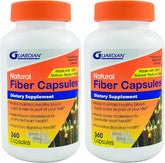 guardian psyllium capsules, bouteille visible, soutien digestif potentiel et usage quotidien.