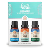 GuruNanda Breathe Menthe Poivrée – bouteille pratique pour diffusion fraîche et tonifiante.