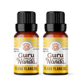 GuruNanda Ylang Ylang huile en bouteille ambrée, diffusez un parfum floral apaisant