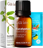 Huile eucalyptus Gya Labs en bouteille, idéale pour diffusion et soins quotidiens.